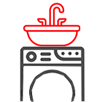 Լվացքի մեքենայի վրադիր լվացարաններ